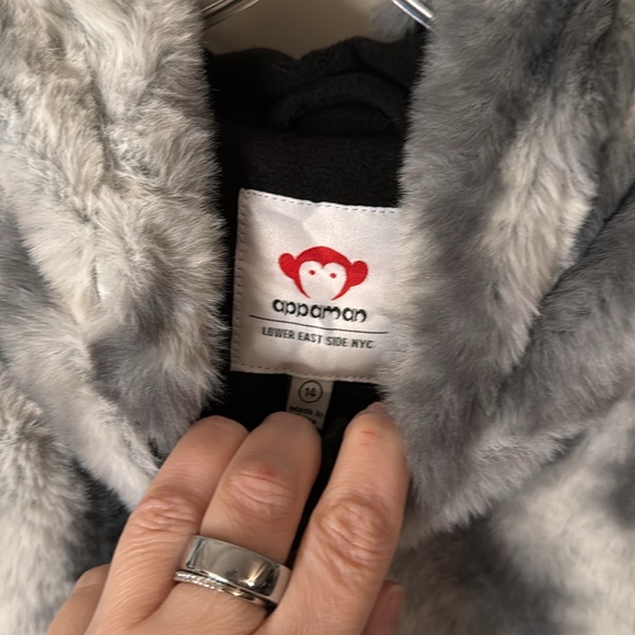 Appaman Kids Softest Furry Luna Hooded Jacket - Picture 6 of 9